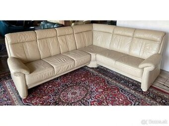 Luxusní rohová kožená sedací souprava ,1762