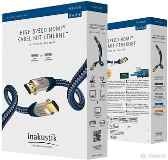 Inakustik Premium II 2 m Modrá Hi-Fi Video kábel