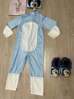Predám kostým Bluey 130-140 a papučky Bluey
