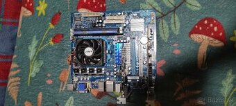 Set Gigabyte GA-MA78LM-S2 + AMD CPU + 4GB RAM + Karty