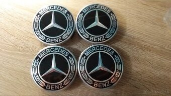 Mercedes krytky stredovej diery kolies 75mm do ALU diskov