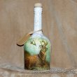 Poľovnícka fľaša Sediaci jeleň retro - 1