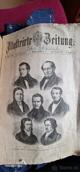 Staré Nemecké noviny r.1887