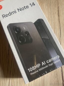 ČISTO NOVÝ REDMI NOTE 14, 128 GB, Midnight BLACK