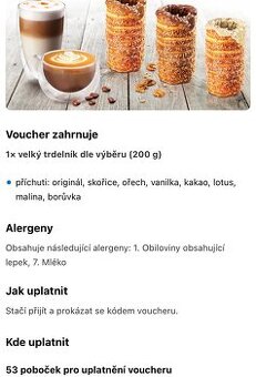 —————-Voucher na veľký 200 g trdelník v ČR, 2 E———-
