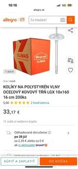 Predám zatlkačky na polystyrén s kovovým hrotom