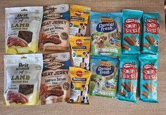 Maškrty, pamlsky, tyčinky, krmivo pre psov, jahňa