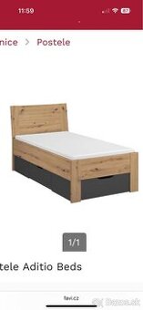 Postel s úložným priestorom Aditio beds
