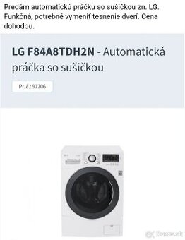 LG práčka