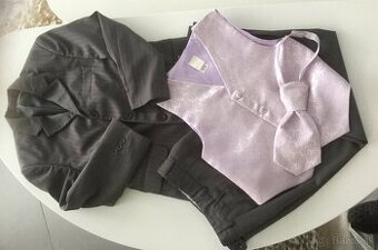 Kvalitny oblek v.134 obleceny 2 razy