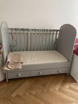 detská postielka ikea gonatt