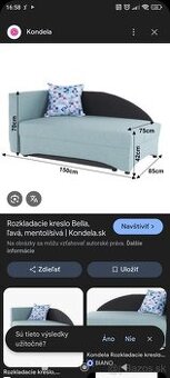 Rozkladacia pohovka s úložným priestorom