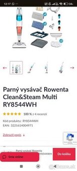 Parný vysávač Rowenta Clean & Stream multi