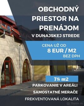 Obchodný administratívny priestor na prenájom