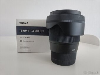 SIGMA 16 mm F1.4 DC DN Contemporary pre Sony E