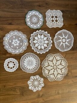 Háčkované obrusky - kusovky na doplnenie zbierok