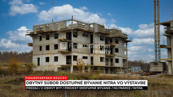 2 izbový byt 46,8 m² v novom projekte, Mlynárce, Nitra