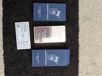 Investičné striebro,strieborné investičné tehličky, 1000 g.