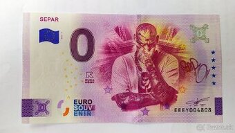 0€ / 0 euro / 0 eurová bankovka SEPAR