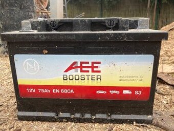 Autobatéria AEE Booster 12V 75Ah, 680A – 1,5 r., dobrý stav