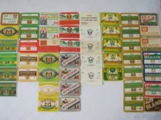 pivní pivné etikety pivovar Benešov 125ks etiket z 1948-1990