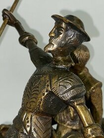 Bronzové súsošie Don Quijotte de la Mancha ,Sancho Pansa