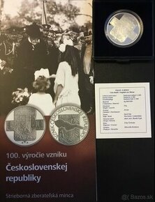 2018/10€ 100. výročie vzniku ČSR - PROOF