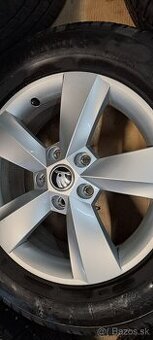 Predám originál alu set Skoda Karoq 16"-5x112+215/60r16 zim