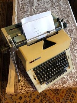 Vintage písací stroj Optima (azbuka) – plne funkčný @Stupava