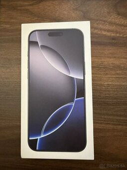 Apple iPhone 16 Pro Max – 256 GB – Black nove