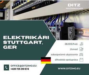 Dlhodobý projekt v Nemecku pre elektrikárov