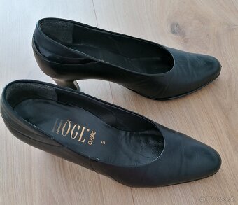 ZĽAVA / Dámske, čierne lodičky Hogl, č. 38