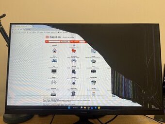 Samsung S27C310EAU 27" — na diely, prasknutá matica