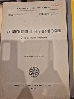 Josef Vachek An Introduction to the Study of English