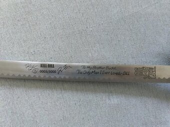 Katana HATTORI HANZO KILL BILL - replika +podpisy Tarantino