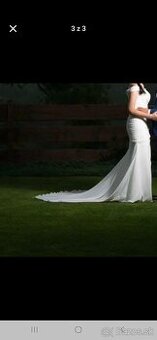 Biele šaty - svadobné M