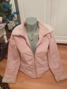 Ružový kabátik M