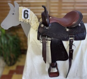 Westernový sedlový komplet 6) hnědý