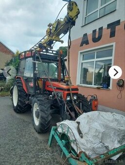 Zetor 7340+lanovka larix 550+ kompletní vybavení