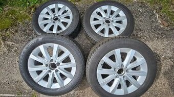 prodám ALU kola Mercedes 5x112 + Continental 205