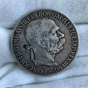 5 korun - 1900 - Rakusko - Uhorsko - strieborná - krásna