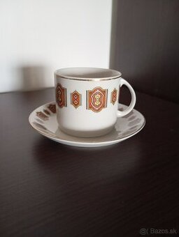 porcelánové šálky s podšálkami Art Deco Lot