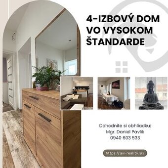 Krásne zrekonštruovaný 4-izbový dom vo vysokom štandarde