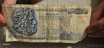 50 Drachmai Grécko 1978