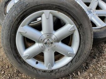 Alu kola Nissan 5x114.3 + pneu Dunlop 225/65