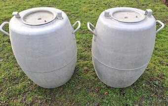 Predám 2 hliníkové sudy na kapustu, kvas, a na uskladnenie