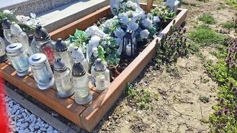 Dočasná obruba hrobového miesta