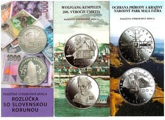 Letáky k SK Ag minciam 1993-2008