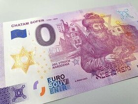 0€ bankovka – Chatam Sofer a Specimen s prítlačou RRR