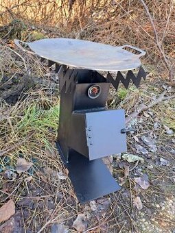 Zahradny gril raketova pec